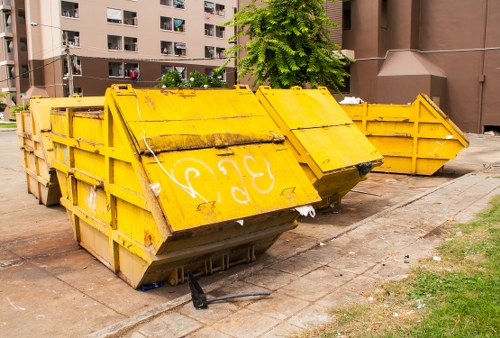 Residents disposing of furniture in Finsbury Park