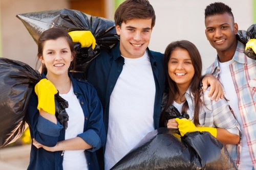 Recycling initiatives and sorted waste in Finsbury Park